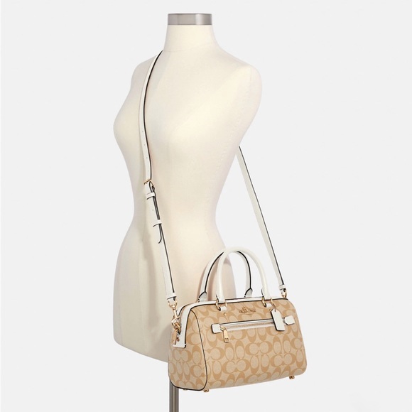 COACH Rowan Satchel In Signature Canvas - Picture 2 of 8